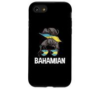 Bahamian Girl Messy Hair Bun Apparel Bahamas Women Case for iPhone SE (2020) / 7 / 8