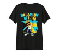 Bahamian King Bahamas Pride Heritage Boys Kids Crown Flag Premium T-Shirt