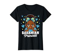 Bahamian Princess Girl Roots Cute Bahamas Flag Heritage T-Shirt