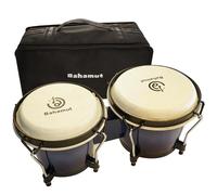 BAHAMUT Bongo Drum Set, 6"+7" Wooden Bongos Gift for Adults Beginners, Ideal Percussion for Education and Practice, Comes with Tuning Wrench & Waterproof Bag