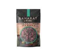 Baharat By Anthap Whole Hibiscus Flowers Tea, Premium Quality Dried Hibiscus, Caffeine Free, Natural Herbal Tea Rich In Antioxidants & Vitamin C, Refreshing Tart Flavour, 250g