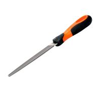 Bahco 200MM (8") Flat Safety Edge Second File with Handle