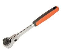 Bahco 1/2"D Swivel Head Ratchet 72 Teeth 5° Action Comfort Grip BAH812012