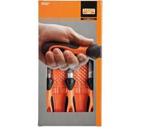 Bahco 1-479-08-1-2 Type of Cut-1-2"Ergo File Set Multi-Colour 200 mm Set of 5