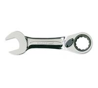 Bahco 10RM-8 Short Ratcheting Combination Wrench, Grey/Silver, 18 mm