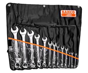 Bahco 111M/14T 14 Piece Metric Combination Spanner Set 6-32mm In Tool Roll