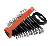 Bahco 111M/sh12 Chrome Polished Combination Spanner Set, 12 Piece Bah111Mset12