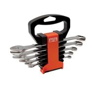 Bahco Combination Spanner Set | 5 Piece | Open-end 15° | Ring end 15° | Professional spanner set with popular metric sizes | Durable alloy steel construction | Storage solution included