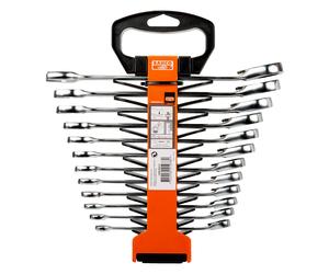 Bahco 12 Pce 8-19mm Offset Switch Ratchet Ring Combination Spanner Set, 1RM/SH12