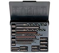Bahco 1418S Screw Extractor Set 20-Piece Vanadium Bronzed Plastic Box