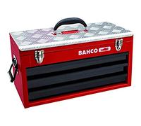 Bahco Metal Tool Box For Heavy Industry With 3 Drawers Red