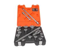 Bahco 17-Piece Metric Socket Set With 3/4-Inch Drive For Heavy-Duty Applications