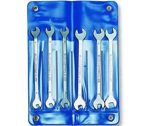 Bahco 1933M/6T Electronic Double Open End Wrench Set, Multi-Colour, Set of 6 Piece