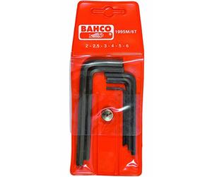 Bahco 1995M/6T Hexagon Offset Screwdriver Set, Black/Orange, Set of 6 Piece