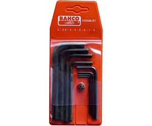 Bahco 1995M/8T Hexagon Offset Screwdriver Set, Black/Orange, Set of 8 Piece