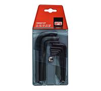 Bahco 1995Z/10T Hexagon Offset Screwdriver Set Imperial Sizes, Black, Set of 10 Piece