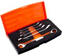 Bahco 1RM/S5 Ratchet Combination Spanner Set, Multi-Colour, Set of 5 Piece