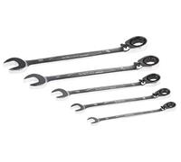 Bahco 1RM/S5 Ratchet Combination Spanner Set, Multi-Colour, Set of 5 Piece