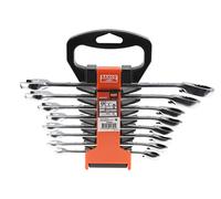 Bahco 1RM/SH8 Ratchet Combination Wrench, Multi-Colour, Set 8 Pieces