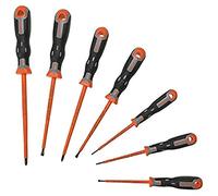 Bahco 202.032 Tekno+ VDE Insulated Safety Screwdriver Set, 7 Pieces