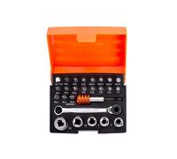 Bahco 2058/s26 1/4in Drive Ratchet Socket Set, 26 Piece