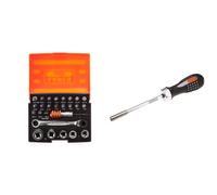 Bahco 2058/S26 Ratchet Socket Bit Set, 26 Pieces &