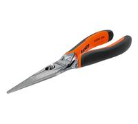 Bahco 2430 GC-160 IP Long-Chrome Plated "Ergo" Snipe Nose Pliers, Multi-Colour, 160 mm