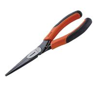 Bahco 2430G Ergo Long Nose Pliers | 140mm (5.1/2in) | Precision Serrated Grip