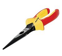 Bahco 2430S Ergo Insulated Long Nose Pliers | 140mm (5.1/2in) | 1000V Rated | VDE insulated for live working up to 1000V | Hardened jaws and cutting edges | Superior grip | IEC 60900 certified