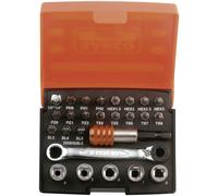 Bahco 26-Piece Bit Set in Box Chrome-Plated Steel Alloy 2058/S26-2