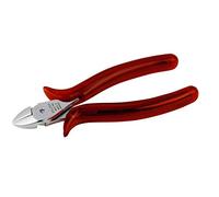 Bahco 2666 NB Chrome Plated Side Cutting Pliers, Red/Silver, 125 mm