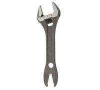 Bahco 31 Black Adjustable Wrench 8IN | Alligator jaw grip | Measurement scale | Durable construction | Professional trade use