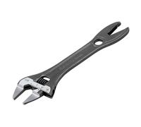 Bahco 31-t Thin Jaw Adjustable Spanner With Serrated Pipe Jaws