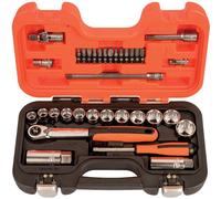Bahco 34 Piece 3/8" Drive Socket and Screwdriver Bit Set Metric 3/8"