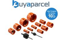 Bahco 3834-PROMO-122 Plumber's Bi-Metal Holesaw Set, 14 Piece BAH3834122PB
