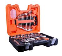 Bahco 40 Piece Socket Set with 2477 Toolbox | 1/2in Drive Metric Kit Trade