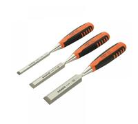 Bahco 424P-S3-EUR 424-P Bevel Edge Chisel Set 3 Piece