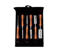Bahco 424P-S6-PP 424-P Bevel Edge Chisel 6pc Set in Pouch