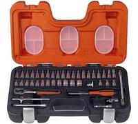 Bahco 46 Piece 1/4" Drive Hex Socket and Socket Bit Set Metric