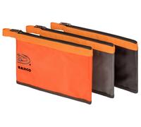 Bahco 4750FB7-02 3 Pocket Storage Zipper Pouch Tool Parts Bag Case - Large