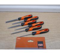 Bahco 1-476-04-3 Sandvik ERGO 6 Piece Key Hand Mini File Set 4" / 100mm