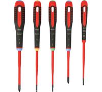 Bahco 5 Piece BE-9872SL Ergo Slim VDE Insulated Screwdriver Set