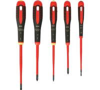 Bahco 5 Piece ERGO Slim VDE Insulated Screwdriver Set