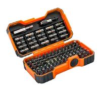 Bahco 59/S100BC 100 pcs bit set for Slotted, Phillips, Pozidriv, Hexagon, Robertson and coloured TORX®,TORX® Tamper, head screws
