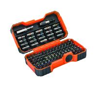 Bahco 59/S100BC 100 pcs bit set for Slotted, Phillips, Pozidriv, Hexagon, Robertson and coloured TORX?,TORX? Tamper, head screws