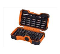 Bahco 59/S100BC 100 pcs bit set for Slotted, Phillips, Pozidriv, Hexagon, Robertson and coloured TORX®,TORX® Tamper, head screws