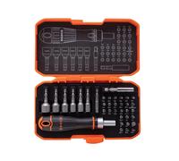 Bahco Ratchet Screwdriver Set 59S36BCR – 36-Piece Coloured Bits & Ratcheting Handle