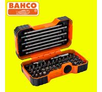 Bahco 59/S54BC 1/4" Bit Set for SL/PH/PZ/HX/TX/TX Tamper/Robertson Screw - 54 Pc