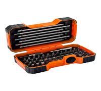 Bahco 59/S54BC 54 Pcs Bit Set For Slotted, Phillips, Pozidriv, Hexagonal, Robertson and coloured TORX,TORX Tamper, Head Screws