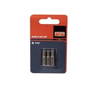 Bahco 59S/T40-3P T40 Bits for Torx Head Screws, Multi-Colour, 25 mm, Set of 3 Pieces